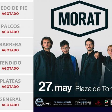 Morat agotó los boletos para su presentación en Aguascalientes ¡En 2 días!