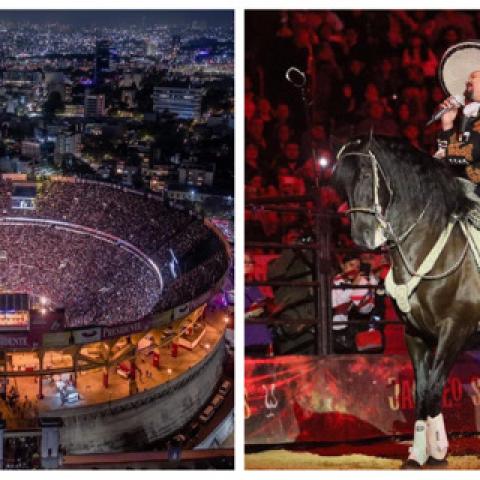 Los Aguilar se presentaron en la Plaza de Toros México 