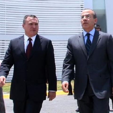 Felipe Calderón y Genaro García Luna