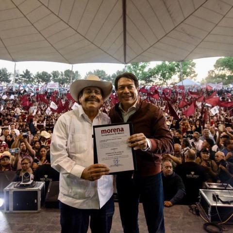 Armando Guadiana se registra como candidato a gobernador en Coahuila