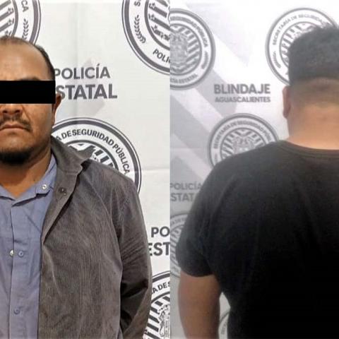 Como resultado de los recorridos permanentes de seguridad, policías estatales y preventivos realizaron la detención en el municipio de Rincón de Romos