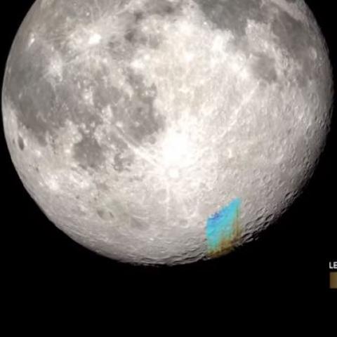 Crean mapa con la distribución del agua en la Luna