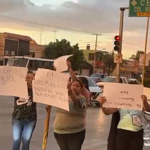 Protesta por el agua 