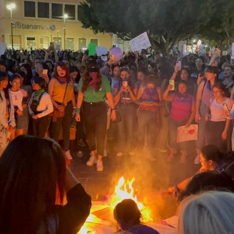 Se rompió récord de asistencia en marcha 8M en Aguascalientes