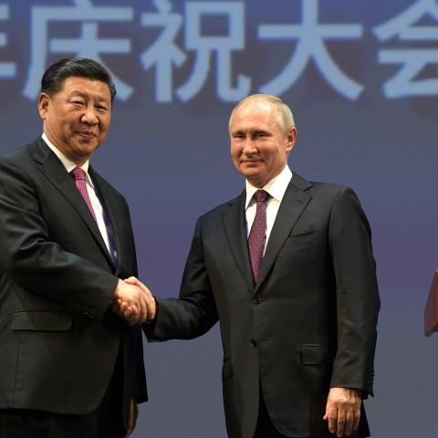 Xi Jinping y Vladimir Putin 