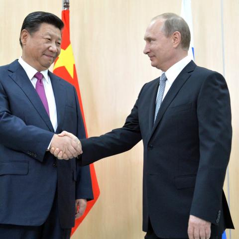 Xi Jinping y Vladimir Putin 