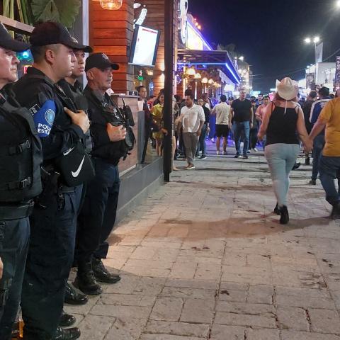 Policías en Feria