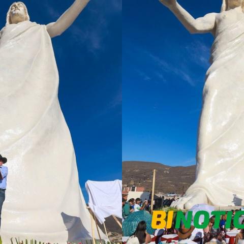 Inauguran Cristo más grande del país en Zacatecas; mide 33 metros