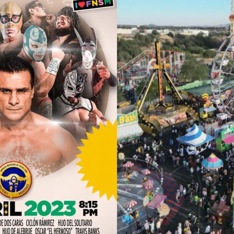 Juegos mecánicos gratis y lucha libre por el Día del Niño