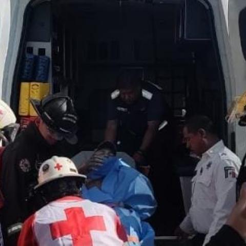 Lesionado por flamazo