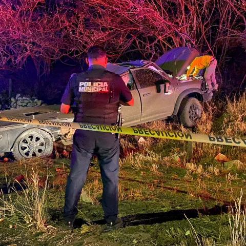 Sucedió esta madrugada en la carretera que conduce de Aguascalientes a Calvillo a la altura de Colomos