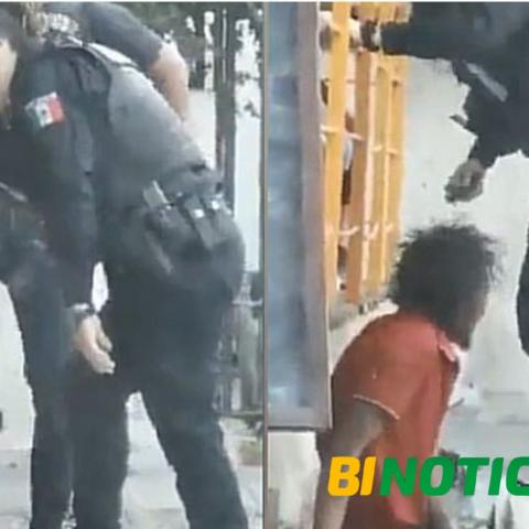 Policías agreden a persona en situación de calle en Guadalajara