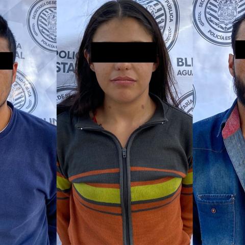 En el operativo lograron la captura de dos hombres y una mujer que viajaban en la unidad