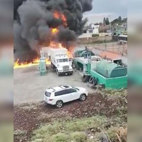 Explosión en San Pedro Cholula 