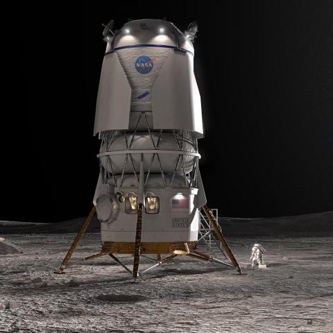 Blue Origin, de Jeff Bezos, elegida por la NASA para desarrollar sistema de aterrizaje lunar en misión Artemis