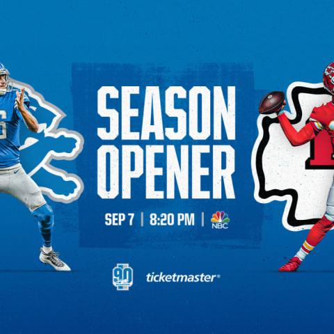 CHIEFS VS LIONS SEASON OPENER