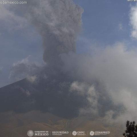 Popocatépetl aumenta su actividad, ya se ubica en Amarillo Fase 3