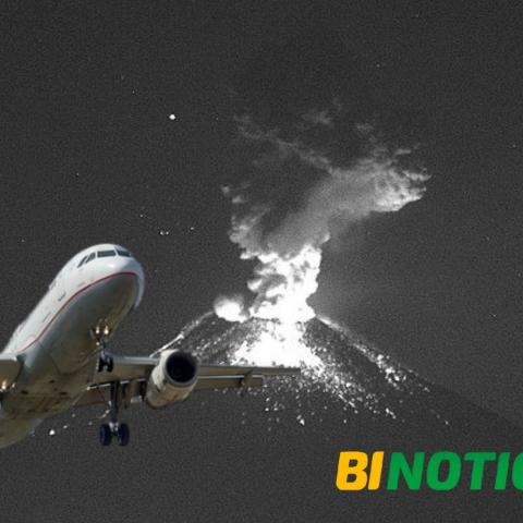 El AICM y el AIFA suspenden operaciones por cenizas del volcán Popocatépetl