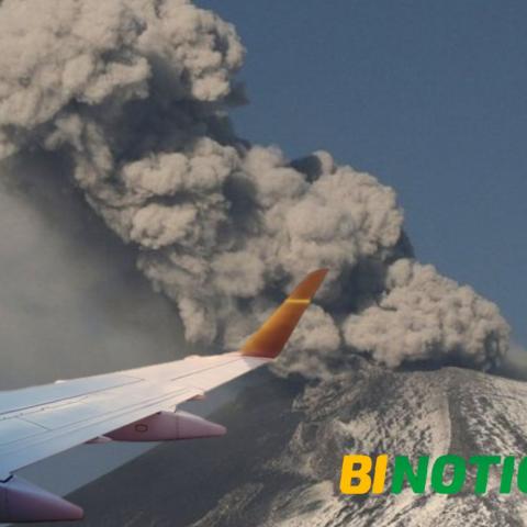 Reabren aeropuertos tras 6 horas cerrados por cenizas del Popocatépetl