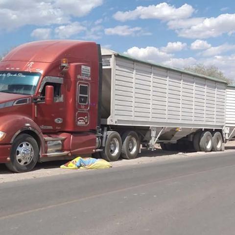 Al parecer estaba ajustando los frenos cuando la pesada unidad se fue de reversa y le pasó por encima