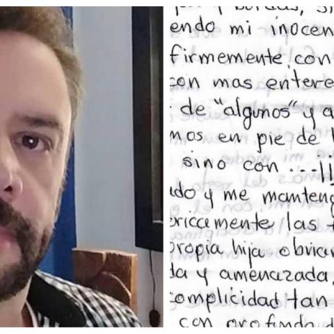 Héctor Parra escribe mensaje desde la cárcel