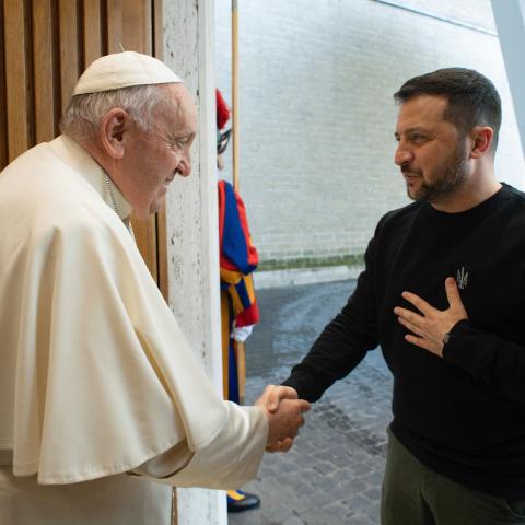 Presidente de Ucrania se reúne con el papa Francisco 