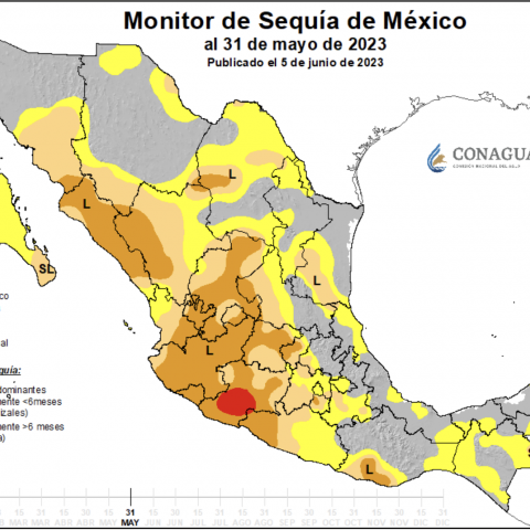Disminuye sequía en Aguascalientes, tras leves lluvias al norte del estado