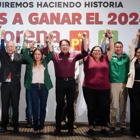 Morena, PT y PVEM refuerzan alianza para promover el 'Plan C' para las elecciones de 2024