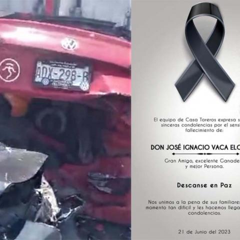 El saldo por el momento es de 14 personas lesionadas y 5 fallecidos, entre ellos el ganadero José Ignacio Vaca