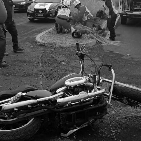 El accidente ocurrió sobre Blvd Juan Pablo II frente a Residencial Los Eucaliptos