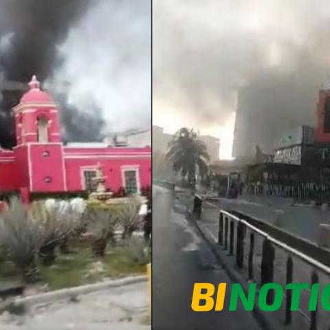 Se incendia el hotel Krystal de Cancún