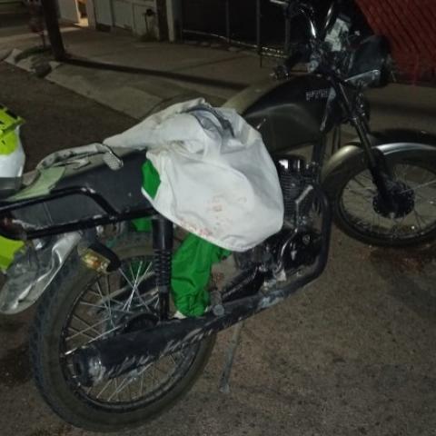 motociclista herido