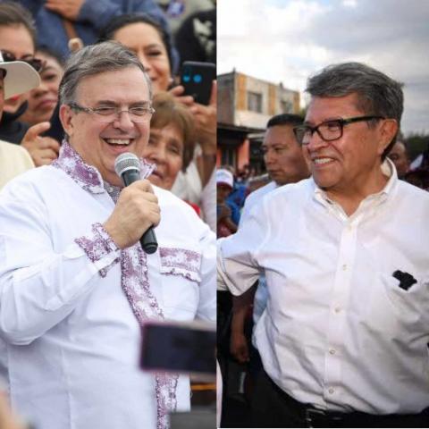 Marcelo Ebrard y Ricardo Monreal presentan informes de gastos en recorridos por el país