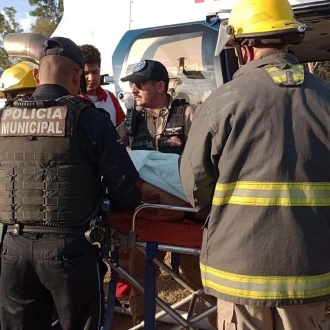 Fue trasladado desde Calvillo hasta el Hospital Hidalgo en donde fue intervenido y hoy se da a conocer que ya fue dado de alta