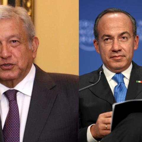 AMLO y Calderón 