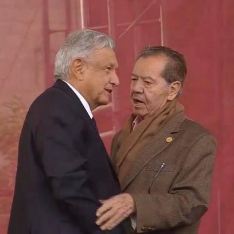 AMLO y Porfirio Muñoz Ledo 