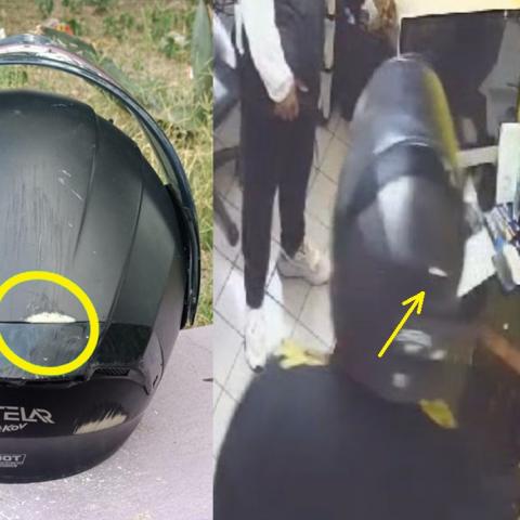 Se trata del sujeto que llevaba el casco de motociclista y ahora van por el segundo implicado