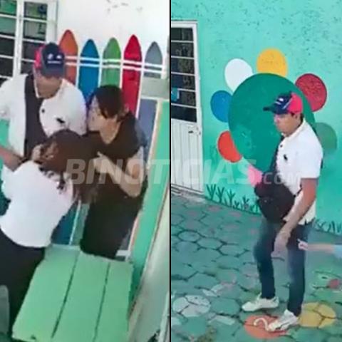 Padres irrumpen en escuela de EdoMéx para golpear y encañonar a maestra