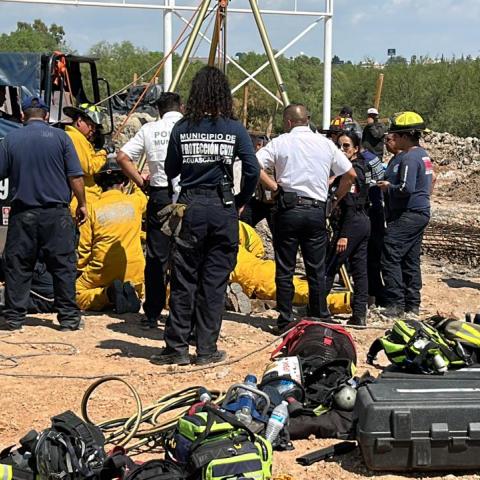 Escena del trabajador fallecido