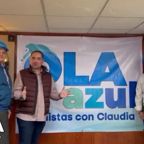 Panistas declinan a favor de Sheinbaum y crean la "Ola Azul"