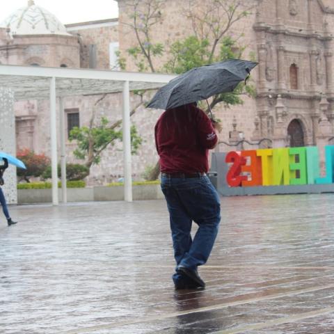 Este miércoles también se esperan lluvias en Aguascalientes