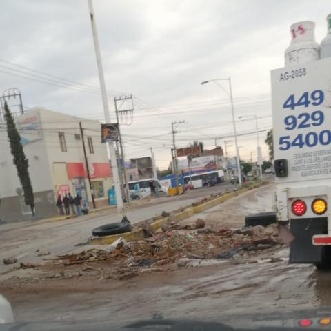 Lluvias provocan arrastre de material, caída de árboles, casas inundadas...