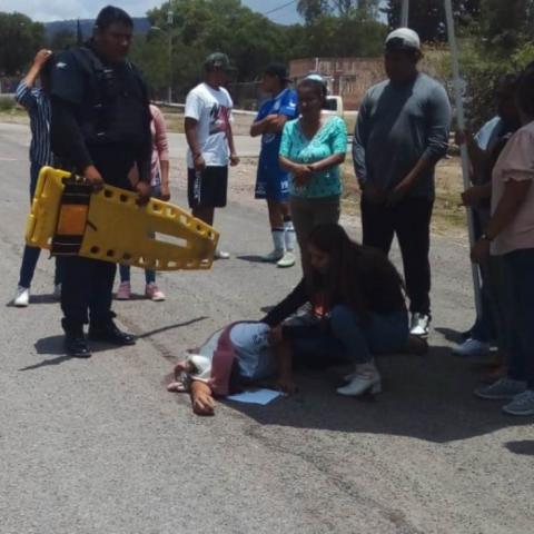 motociclista herido