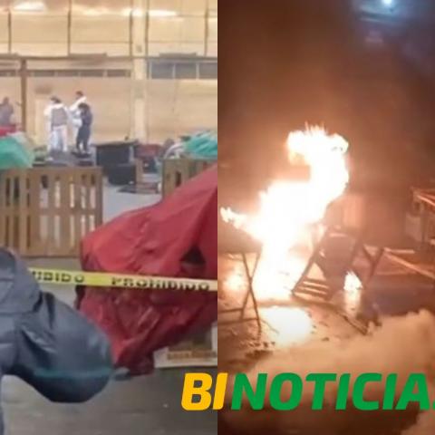 Ocho muertos por incendio en mercado de Toluca; apuntan que fue intencional