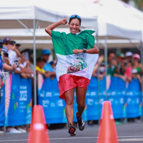 Alejandra Ortega campeona de marcha