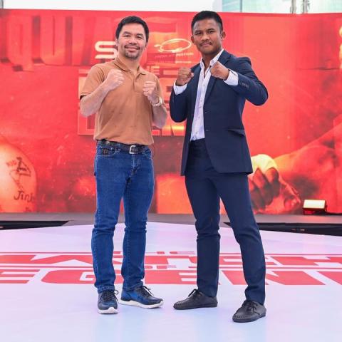 ¡Duelo de leyendas! Manny Pacquiao boxeará con Buakaw en exhibición