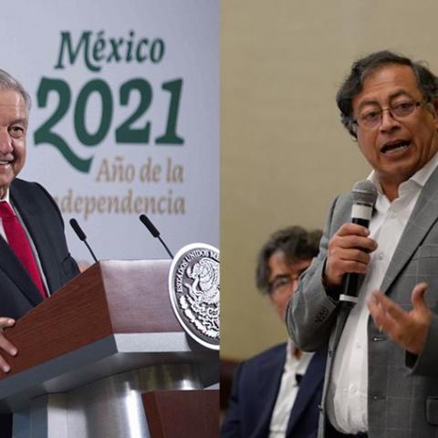 AMLO y Gustavo Petro 