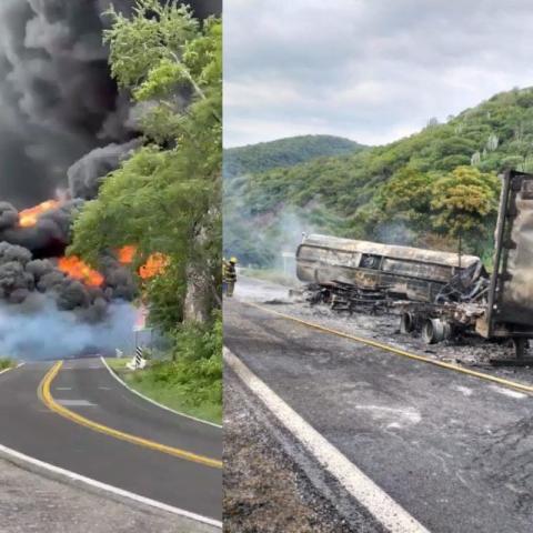 Explosión de pipa deja ocho personas fallecidas en la carretera Chilpancingo-Iguala