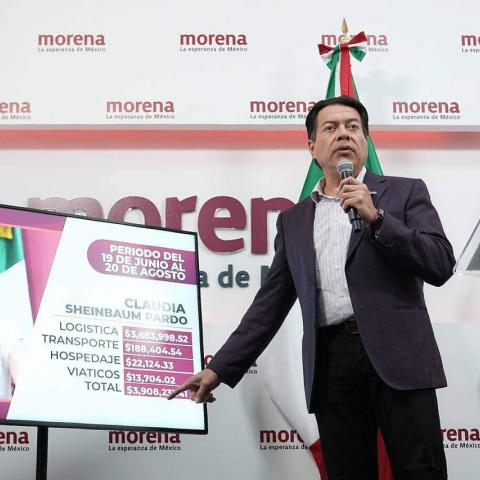 Mario Delgado revela gastos de "corcholatas” de Morena del 19 de junio al 20 de agosto