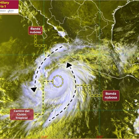 Se forma el huracán Hilary; provocará lluvias fuertes en varios estados